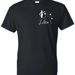 uni-sex astrology tee Libra